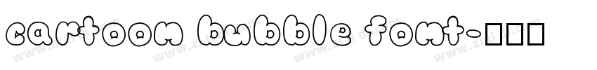 cartoon bubble font字体转换